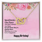 Good friends are Like Stars - Interlocking Hearts Necklace