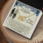To My Granddaughter - Interlocking Hearts Necklace