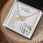 To my daughter - Interlocking Hearts Necklace