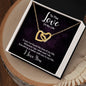 To the love of my life - Interlocking Hearts Necklace