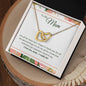 To My Mom - Interlocking Hearts Necklace