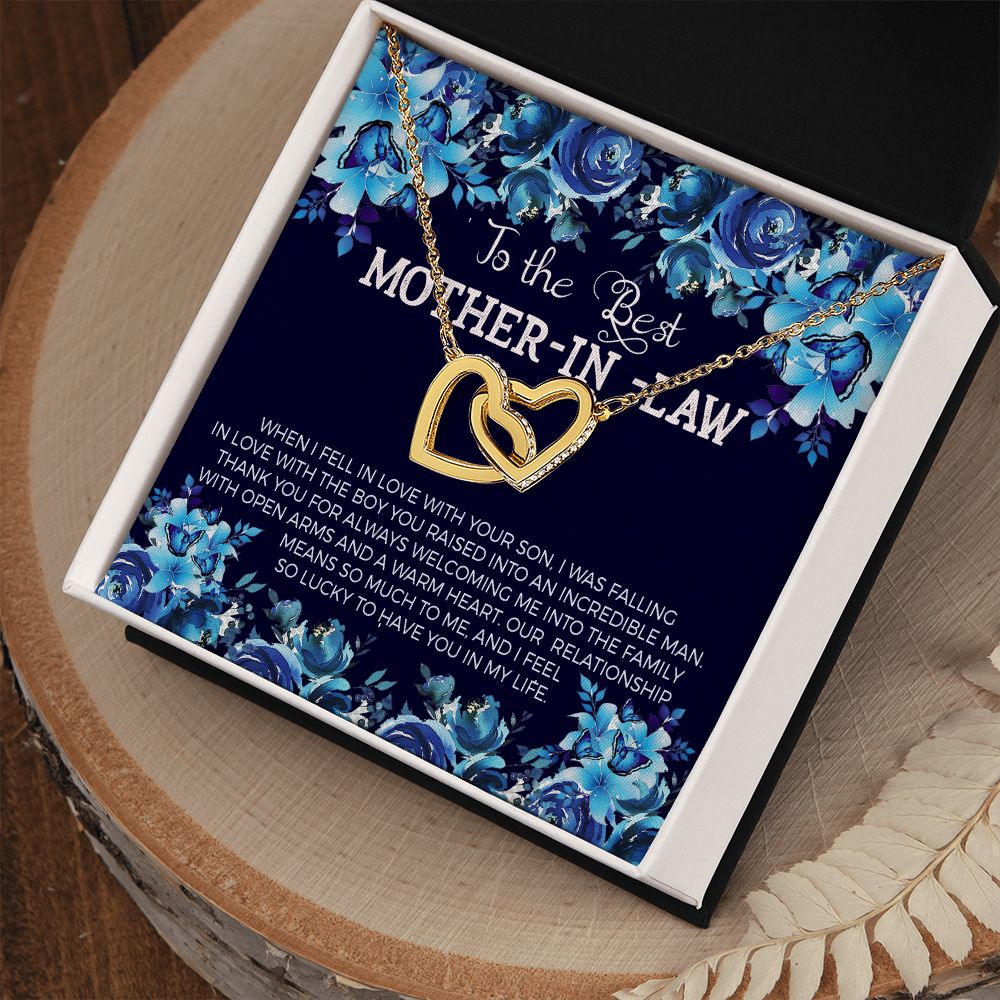 To The Best Mother in Law - Interlocking Hearts Necklace