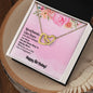 Good friends are Like Stars - Interlocking Hearts Necklace