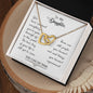 To my daughter - Interlocking Hearts Necklace