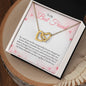 To my Bestie - Interlocking Hearts Necklace