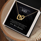 To my gorgeous wife - Interlocking Hearts Necklace