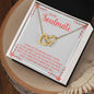 To My Soulmate - Interlocking Hearts Necklace