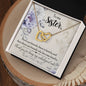 To My Sister - Interlocking Hearts Necklace