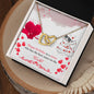 Happy birthday to a sister - Interlocking Hearts Necklace