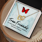 True friends - Interlocking Hearts Necklace