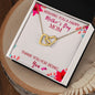 Wishing you a happy Mothers day - Interlocking Hearts Necklace