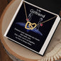 To my girlfriend - Interlocking Hearts Necklace