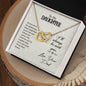 To my daughter - Interlocking Hearts Necklace