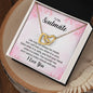 To my soulmate - Interlocking Hearts Necklace