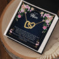 To My Mom - Interlocking Hearts Necklace