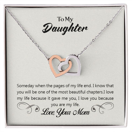 To my daughter - Interlocking Hearts Necklace