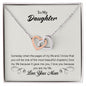 To my daughter - Interlocking Hearts Necklace