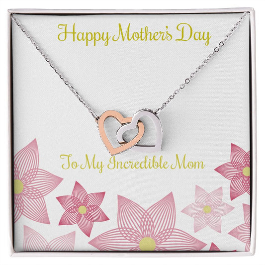 Happy Mother's Day - Interlocking Hearts Necklace