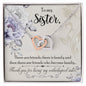 To My Sister - Interlocking Hearts Necklace
