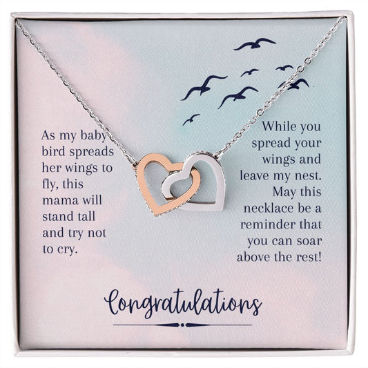 Soar Above the rest - Interlocking Hearts Necklace
