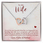 To My WIfe - Interlocking Hearts Necklace