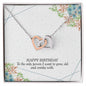 Happy birthday - Interlocking Hearts Necklace