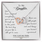 To my daughter - Interlocking Hearts Necklace
