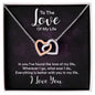 To the love of my life - Interlocking Hearts Necklace
