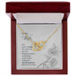 To My WIfe - Interlocking Hearts Necklace