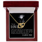To my love - Interlocking Hearts Necklace