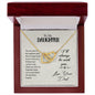 To my daughter - Interlocking Hearts Necklace
