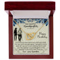 To My Granddaughter - Interlocking Hearts Necklace