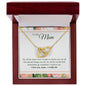 To My Mom - Interlocking Hearts Necklace