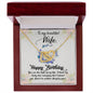 To My WIfe - Necklace Interlocking Hearts