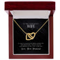 To my gorgeous wife - Interlocking Hearts Necklace