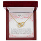 To my Bestie - Interlocking Hearts Necklace