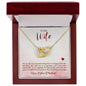 To My WIfe - Interlocking Hearts Necklace