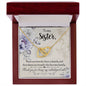 To My Sister - Interlocking Hearts Necklace