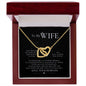 To My WIfe - Interlocking Hearts Necklace