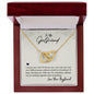 To My Girlfriend - Interlocking Hearts Necklace