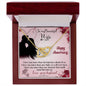 To My Wife - Interlocking Hearts Necklace