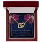 The day we married - Interlocking Hearts Necklace