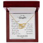 To my daughter - Interlocking Hearts Necklace