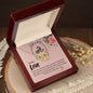 To my love- Interlocking Hearts Necklace