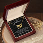 To My Beautiful Girlfriend - Interlocking Hearts Necklace