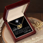 To my love - Interlocking Hearts Necklace