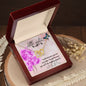 To My Little Sister - Interlocking Hearts Necklace