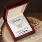 To My Granddaughter - - Interlocking Hearts Necklace