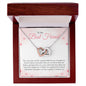 To my Bestie - Interlocking Hearts Necklace