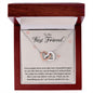 To my Best Friend - Interlocking Hearts Necklace